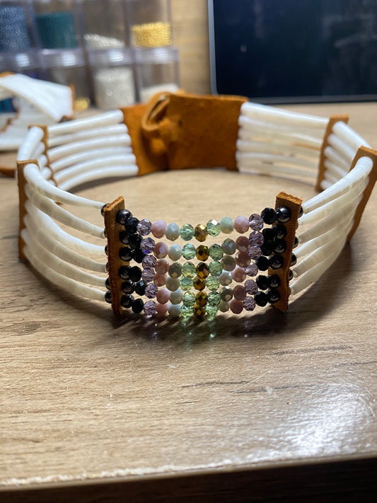 Custom dentalium chocker